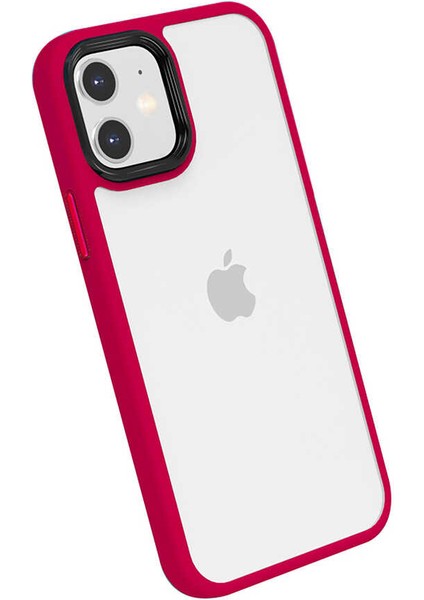 Apple iPhone 12 Kılıf Airbag Silikon Renkli Kenar 0.3mm Kamera Kısmı 0.5mm Tam Koruma