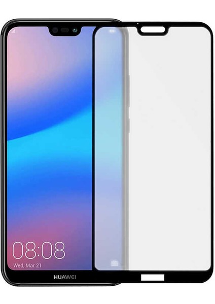 Huawei P20 Lite Ekran Koruyucu Mat Seramik Kavisli Kenar Soft Yüzey Esnek Ekran Koruma Siyah