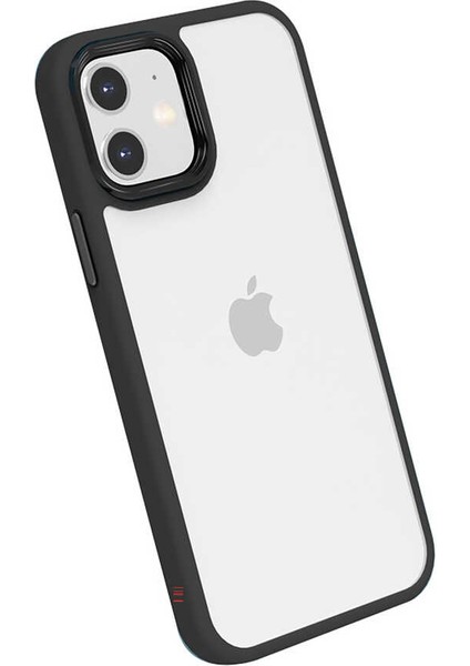 Apple iPhone 12 Kılıf Airbag Silikon Renkli Kenar 0.3mm Kamera Kısmı 0.5mm Tam Koruma