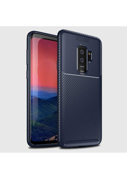 Samsung Galaxy S9 Plus Kılıf Ultra Slim Fit Karbon Tasarım Tam Kalıp+Nano Ekran Koruma