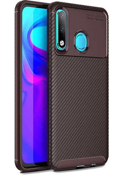 Huawei P30 Lite Kılıf Ultra Slim Fit Karbon Tasarım Tam Kalıp+Nano Ekran Koruma