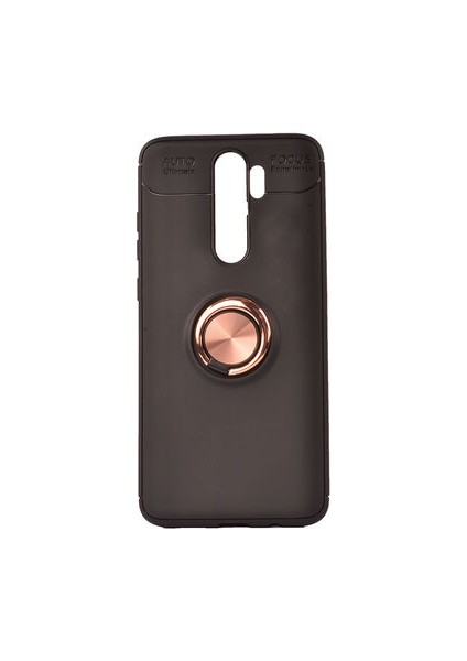 Xiaomi Redmi Note 8 Pro Kılıf Yüzüklü Standlı Soft Parmak Izi Bırakmaz+Nano Ekran Koruma