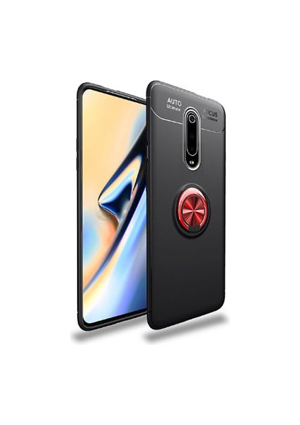 Xiaomi Mi 9t Kılıf Yüzüklü Standlı Soft Parmak Izi Bırakmaz+Nano Ekran Koruma