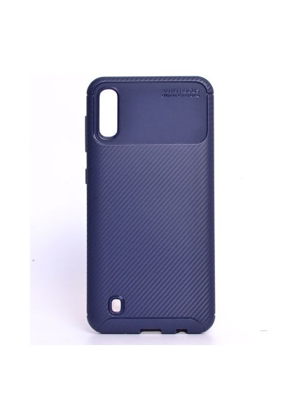 Samsung Galaxy M10 Kılıf Ultra Slim Fit Karbon Tasarım Tam Kalıp+Nano Ekran Koruma