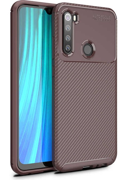 Xiaomi Redmi Note 8 Kılıf Ultra Slim Fit Karbon Tasarım Tam Kalıp+Nano Ekran Koruma