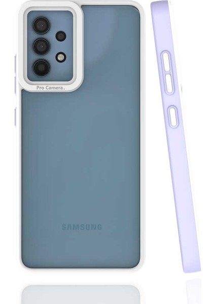 Samsung Galaxy A32 4g Uyumlu Kılıf Darbe Emici Kamera Lens Korumalı Arkası Mat Kapak