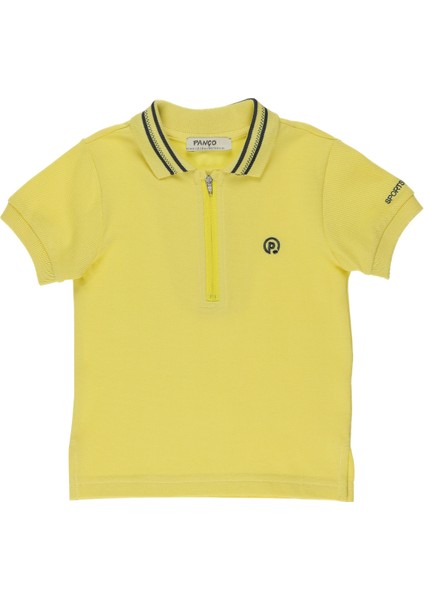Erkek Çocuk Triko Yakalı Pike T-Shirt