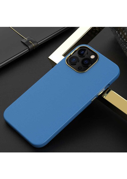Apple IPHONE 12 Pro Max Kılıf Darbe Emici Deri Narura Kapak