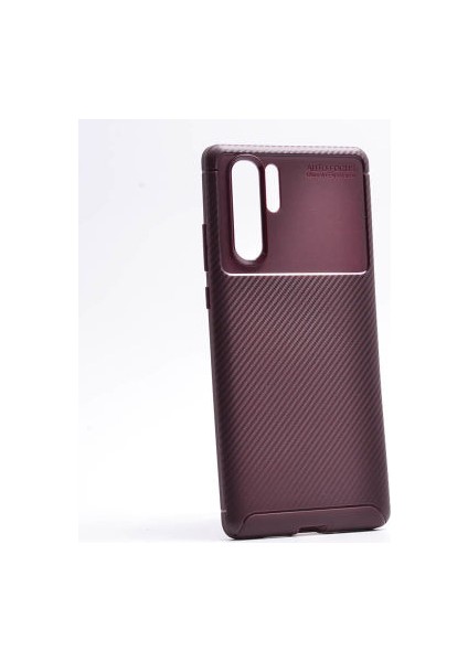 Huawei P30 Pro Kılıf Ultra Slim Fit Karbon Tasarım Tam Kalıp+Nano Ekran Koruma