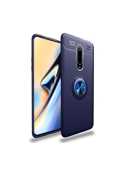 Xiaomi Mi 9t Kılıf Yüzüklü Standlı Soft Parmak Izi Bırakmaz+Nano Ekran Koruma