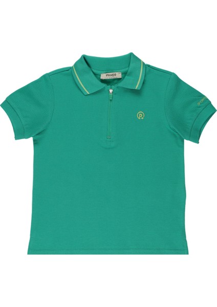 Erkek Çocuk Triko Yakalı Pike T-Shirt