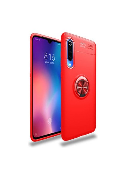 Xiaomi Mi 9 Pro Kılıf Yüzüklü Standlı Soft Parmak Izi Bırakmaz+Nano Ekran Koruma