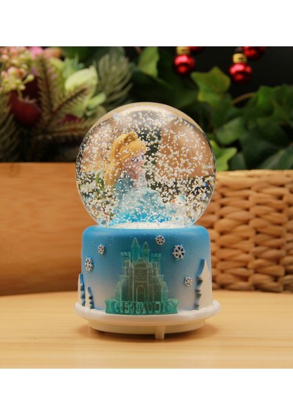 Frozen Şatolu Işıklı ve Müzikli Kar Küresi Büyük Boy fırsatları