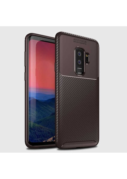 Samsung Galaxy S9 Plus Kılıf Ultra Slim Fit Karbon Tasarım Tam Kalıp+Nano Ekran Koruma
