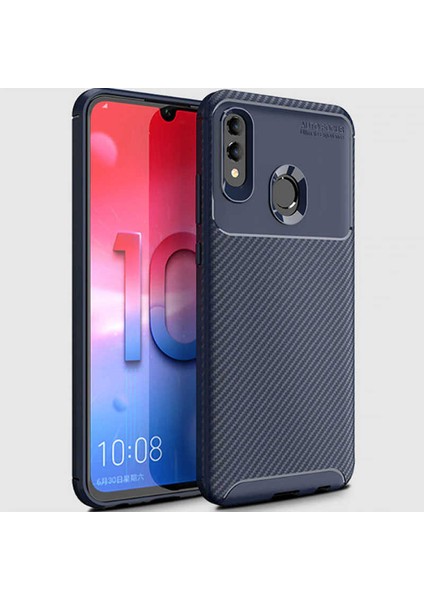 Huawei P Smart 2019 Kılıf Ultra Slim Fit Karbon Tasarım Tam Kalıp+Nano Ekran Koruma