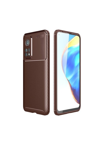 Xiaomi Mi 10T Kılıf Ultra Slim Fit Karbon Tasarım Tam Kalıp+Nano Ekran Koruma