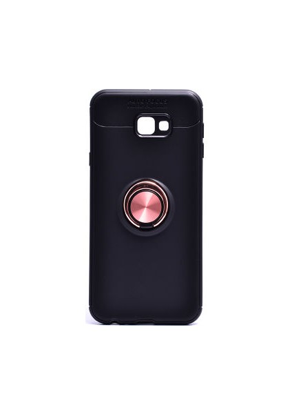 Samsung Galaxy J4 Plus Kılıf Yüzüklü Standlı Soft Parmak Izi Bırakmaz Kapak