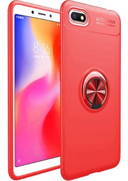 Huawei Y5 2018 Kılıf Yüzüklü Standlı Soft Parmak Izi Bırakmaz+Nano Ekran Koruma