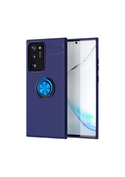 Samsung Galaxy Note 20 Ultra Kılıf Yüzüklü Standlı Soft Parmak Izi Bırakmaz Kapak