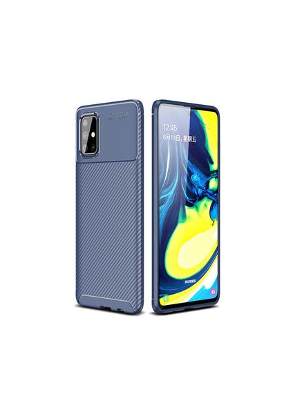 Samsung Galaxy A51 Kılıf Ultra Slim Fit Karbon Tasarım Tam Kalıp