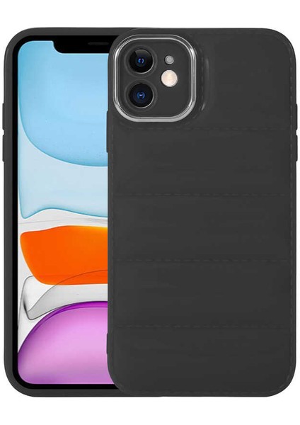 Apple Apple iPhone 11 Kılıf Kamera Korumalı Parlak Yumuşak Yüzey Airbag Tam Koruma Kapak
