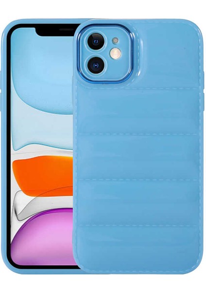 Apple Apple iPhone 11 Kılıf Kamera Korumalı Parlak Yumuşak Yüzey Airbag Tam Koruma Kapak