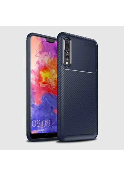 Huawei P20 Pro Kılıf Ultra Slim Fit Karbon Tasarım Tam Kalıp