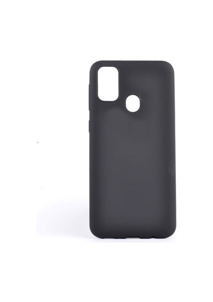Samsung Galaxy M30S Kılıf Yumuşak Ince Soft Pürüzsüz Silikon Kapak ve Nano Cam Koruma