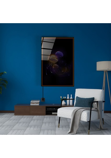 LED Aydınlatmalı Neon Denizanası Cam Tablo Işıklı Cam Tablo fiyatları