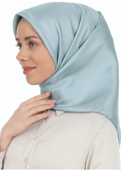 Bebe Mavisi Levidor Düz Twill Ipek Eşarp