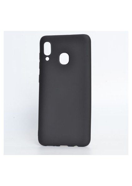 Samsung Galaxy A30 Kılıf Yumuşak Ince Soft Pürüzsüz Silikon Kapak ve Nano Cam Koruma