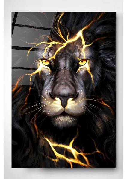 Aslan Cam Tablo Dekoratif Cam Tablo