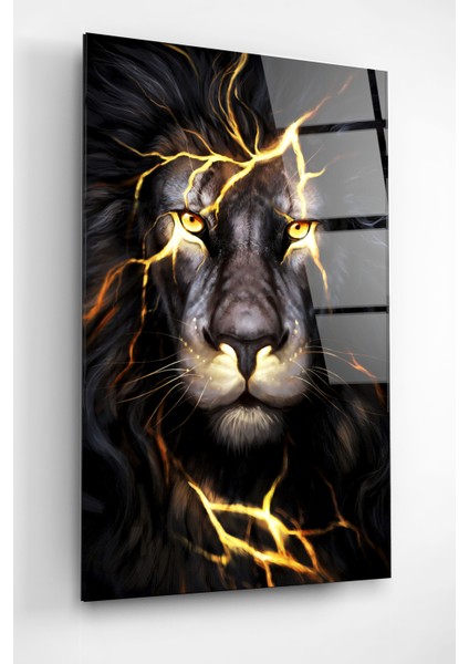 Aslan Cam Tablo Dekoratif Cam Tablo