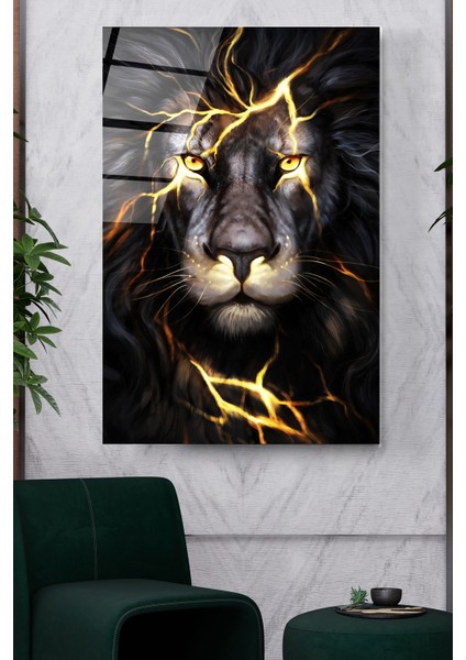 Aslan Cam Tablo Dekoratif Cam Tablo