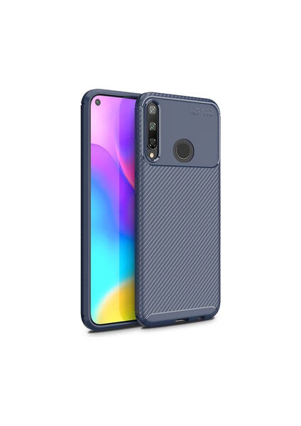 Huawei P40 Lite E Kılıf Ultra Slim Fit Karbon Tasarım Tam Kalıp