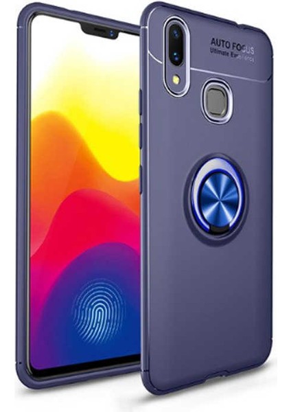 Samsung Galaxy M20 Kılıf Yüzüklü Standlı Soft Parmak Izi Bırakmaz+Nano Ekran Koruma