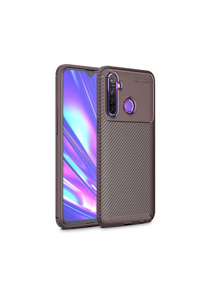 Realme C3 Kılıf Ultra Slim Fit Karbon Tasarım Tam Kalıp