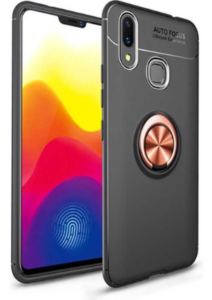 Samsung Galaxy M20 Kılıf Yüzüklü Standlı Soft Parmak Izi Bırakmaz Kapak