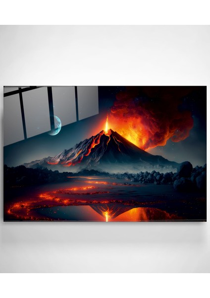 Yanardağ Patlaması Cam Tablo, Dekoratif Cam Tablo modelleri