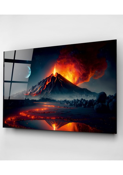 Yanardağ Patlaması Cam Tablo, Dekoratif Cam Tablo fırsatları