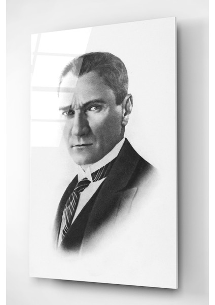 Atatürk Cam Tablo Dekoratif Cam Tablo