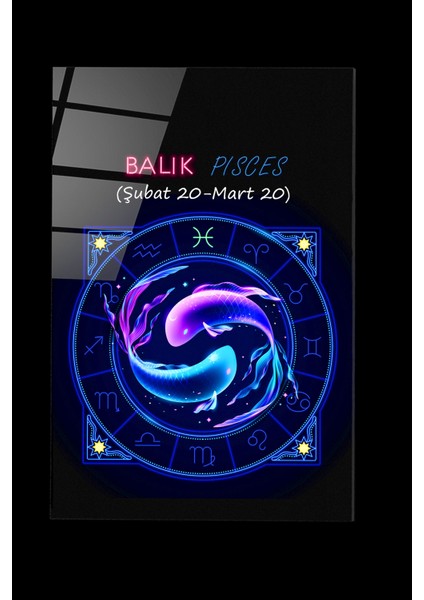 LED Aydınlatmalı Pisces Cam Tablo, Işıklı Cam Tablo fırsatları