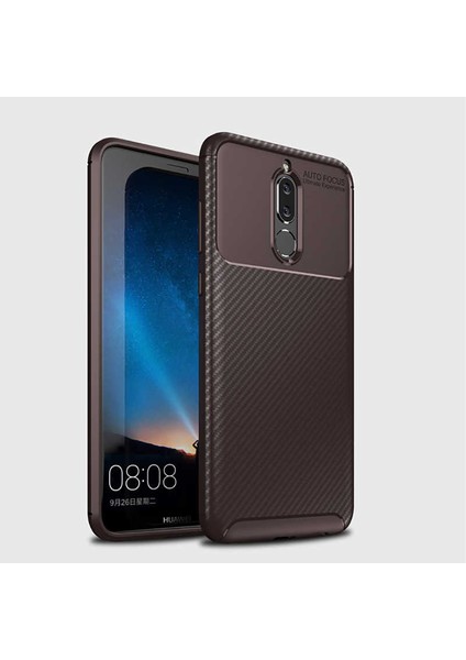 Huawei Mate 10 Lite Kılıf Ultra Slim Fit Karbon Tasarım Tam Kalıp