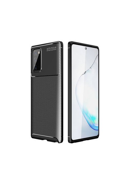 Samsung Galaxy Note 20 Kılıf Ultra Slim Fit Karbon Tasarım Tam Kalıp
