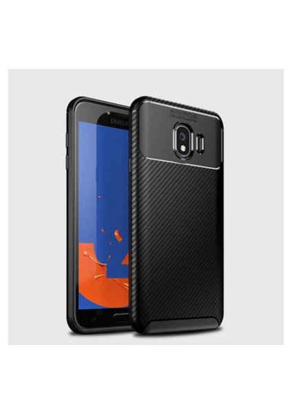Samsung Galaxy J4 Kılıf Ultra Slim Fit Karbon Tasarım Tam Kalıp