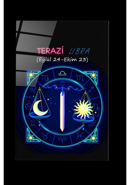 LED Aydınlatmalı Libra Cam Tablo, Işıklı Cam Tablo fırsatları