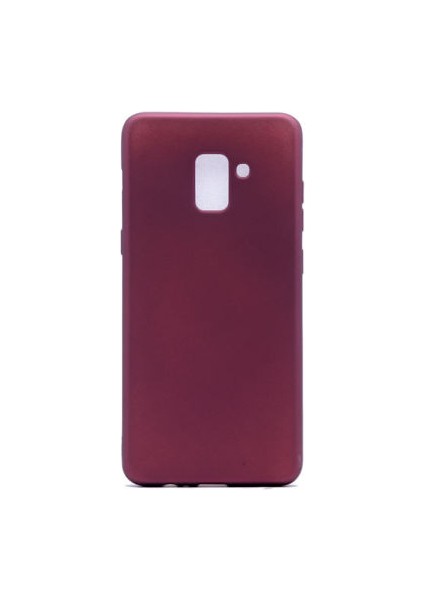 Cep Case Samsung Galaxy A8 2018 Kılıf Yumuşak Ince Soft Pürüzsüz Silikon Kapak ve Nano Cam Koruma