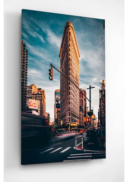 Digi-Glass Flatiron Building, New York Dokulu Cam Tablo - Özel Seri