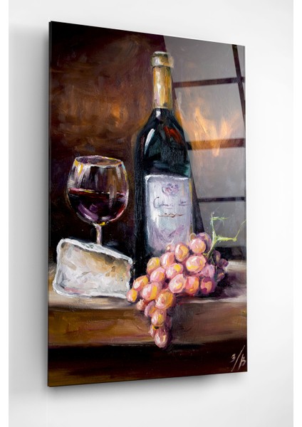 Kadeh ve Şişe Cam Tablo, Dekoratif Cam Tablo fiyatları