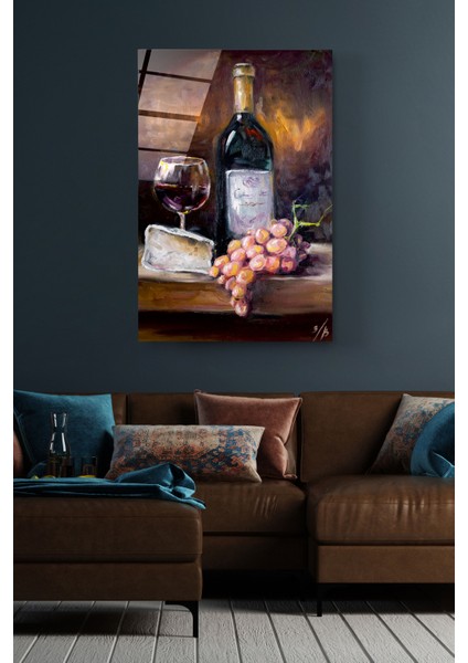 Kadeh ve Şişe Cam Tablo, Dekoratif Cam Tablo modelleri